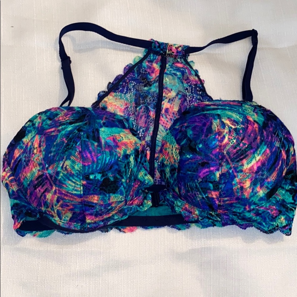 Pink racerback bra